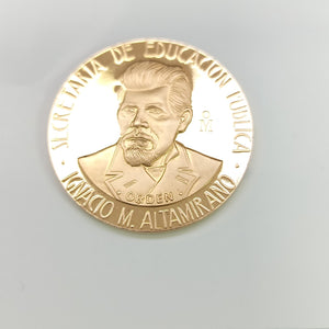 MEDALLA CONMEMORATIVA ORO 21 K 43.5 GRMS (SEMINUEVO)