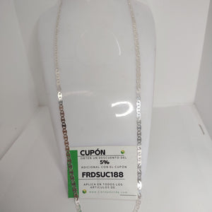 CADENA TEJIDO GUCHI PLATA .925 60 CM 9 GR (NUEVO)