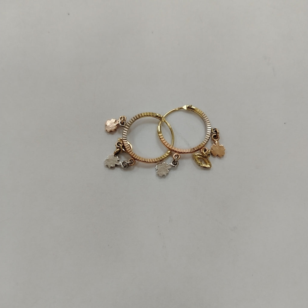 ARRACADAS PAR ORO,ORO COMBINADO 14 K 2,90 GRMS (SEMINUEVO)