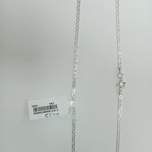 CADENA TEJIDO GUCHI PLATA .925 55 CM 3.5 GR (NUEVO)