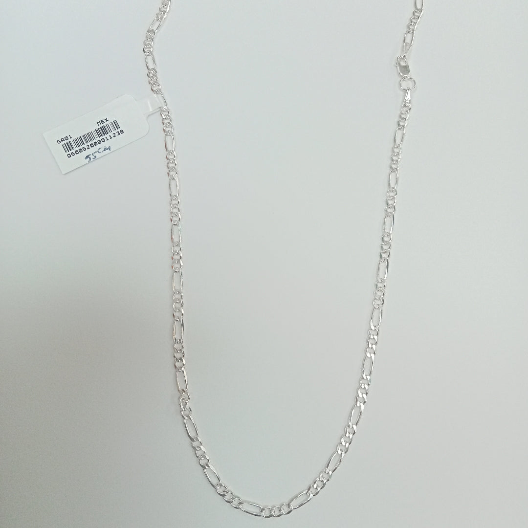 CADENA TEJIDO 3X1 PLATA .925 55 CM 7.8 GR (NUEVO)