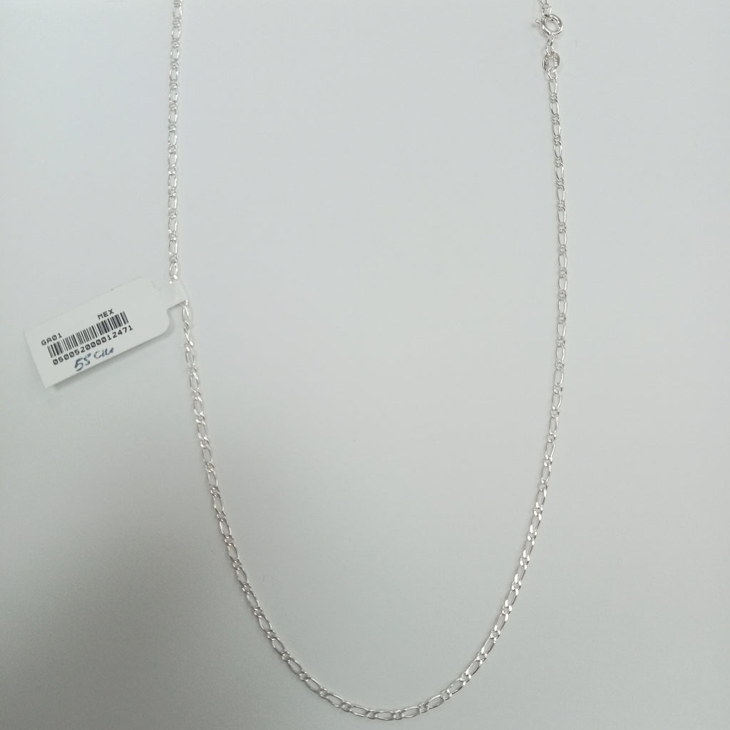 CADENA TEJIDO 1X1 PLATA .925 55 CM 3.2 GR (NUEVO)