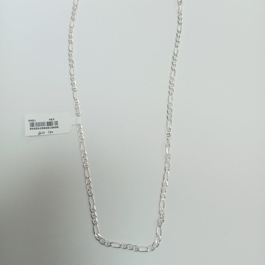 CADENA TEJIDO 3X1 PLATA .925 60 CM 8.4 GR (NUEVO)