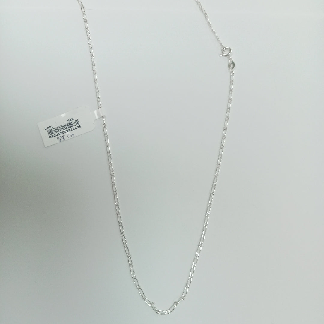 CADENA TEJIDO 1X1 PLATA .925 55 CM 3.2 GR (NUEVO)