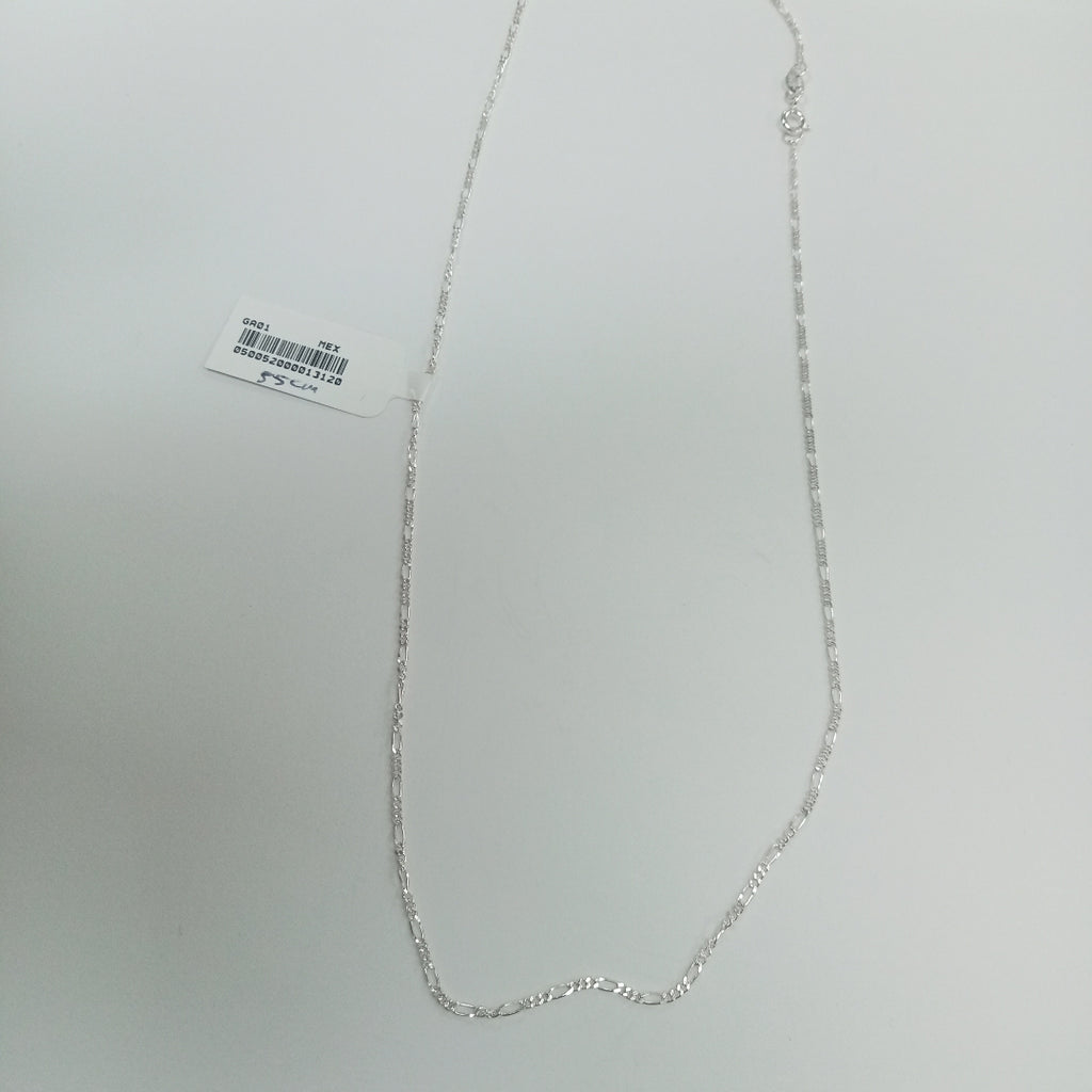 CADENA TEJIDO 3X1 PLATA .925 55 CM 2.3 GR (NUEVO)