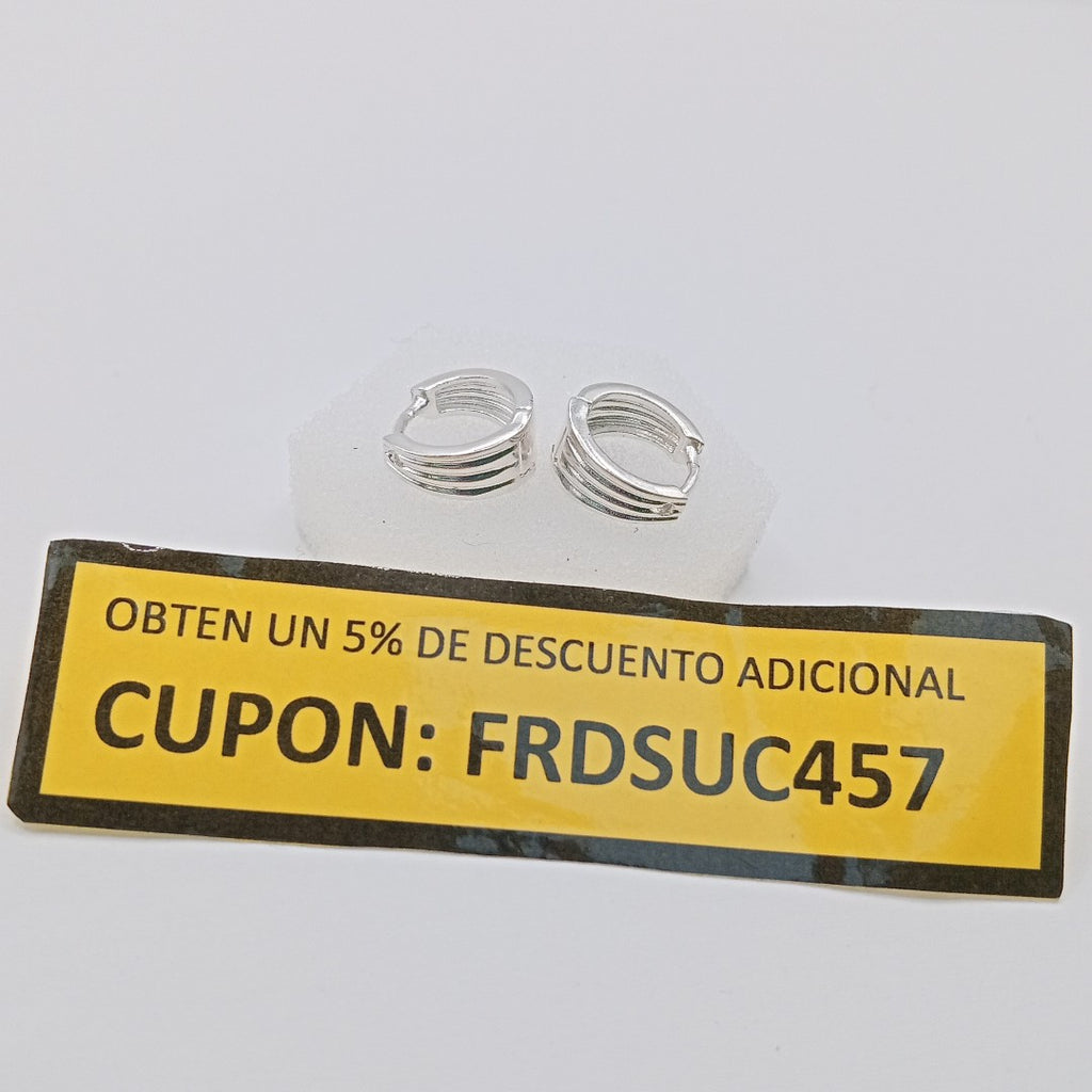 ARRACADAS PLATA .925 3.1 GR (NUEVO)