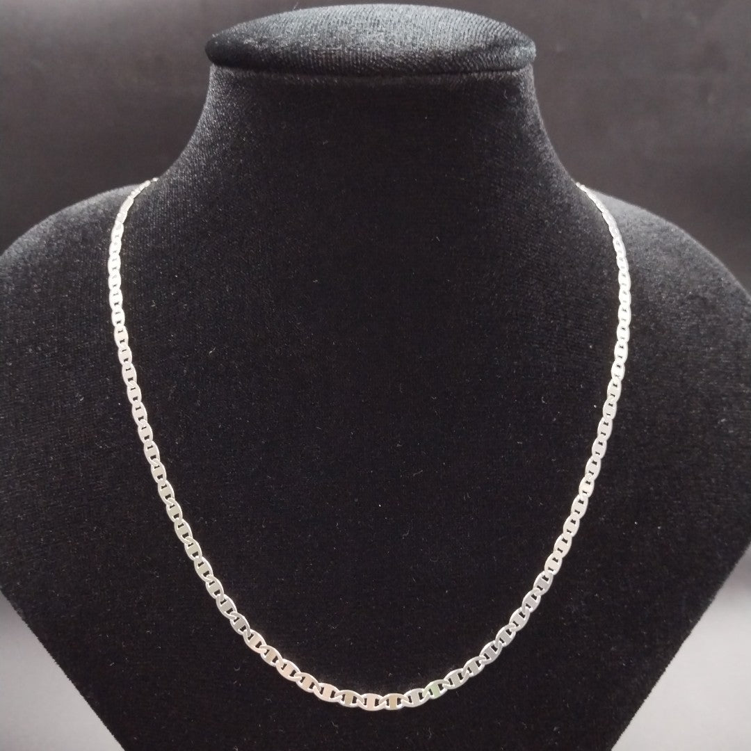 CADENA TEJIDO GUCHI PLATA .925 60 CM 9 GR (NUEVO)