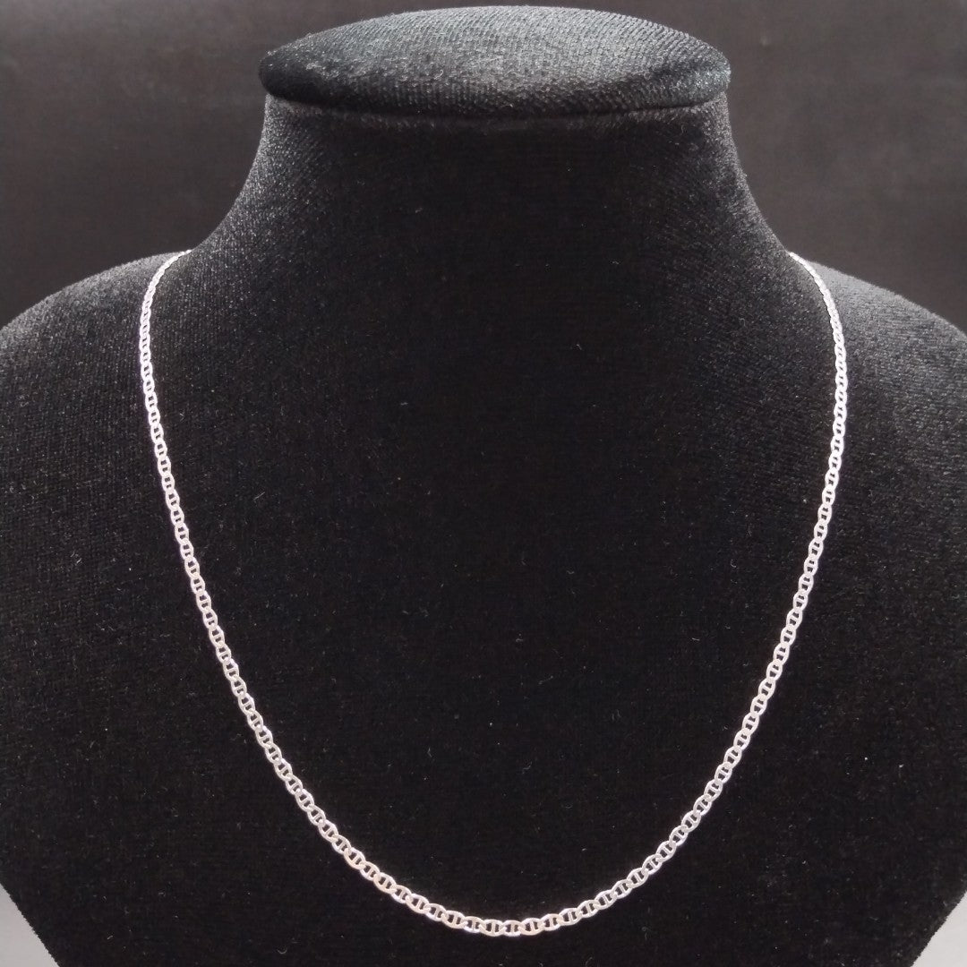 CADENA TEJIDO GUCHI PLATA .925 55 CM 3.7 GR (NUEVO)