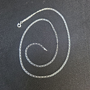 CADENA TEJIDO ESLABONES PLATA .925 50 CM 2.5 GR (NUEVO)