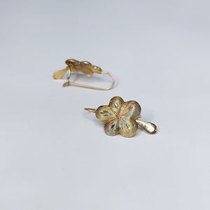 ARETES PAR ORO, ORO COMBINADO 10 K 2 GRMS (SEMINUEVO)