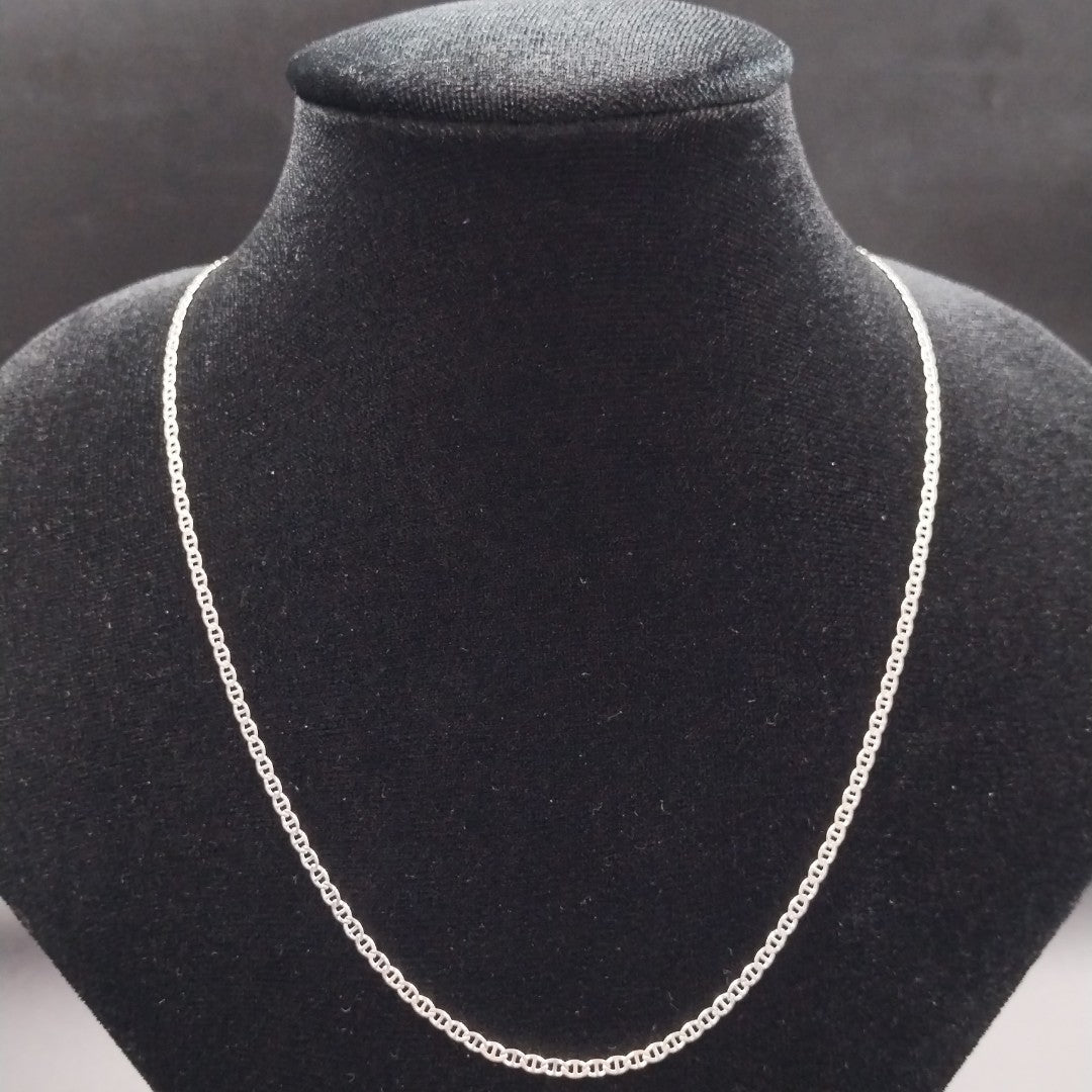 CADENA TEJIDO GUCHI PLATA .925 60 CM 3.9 GR (NUEVO)