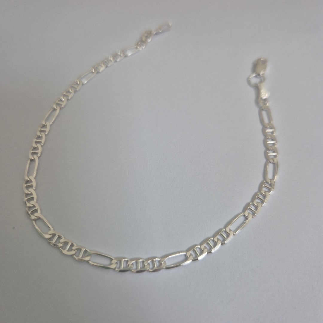 PULSERA TEJIDO 3X1 PLATA .925 16 CM 2.9 GR (NUEVO)