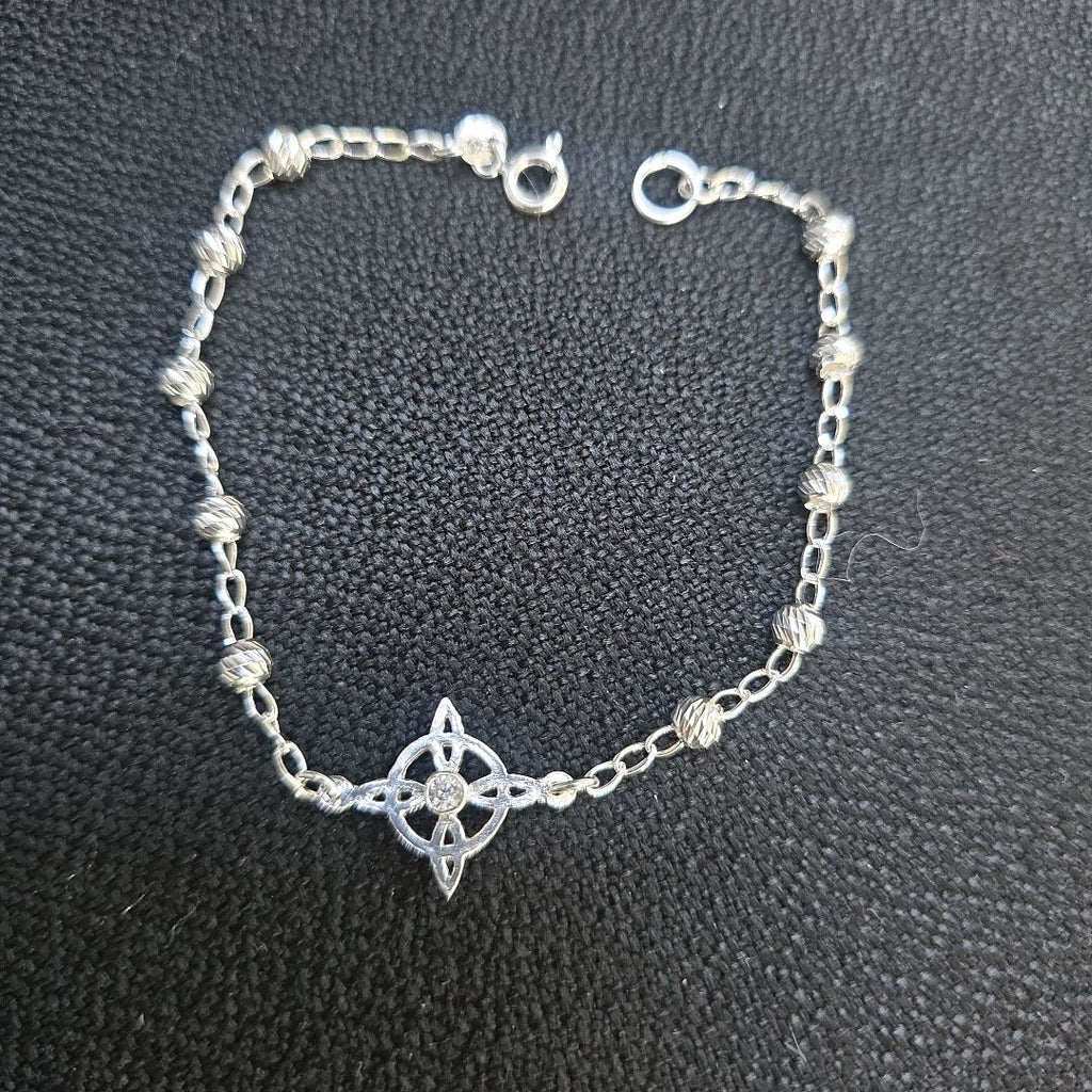 PULSERA TEJIDO ESPECIAL PLATA .925 18 CM 2.8 GR (NUEVO)