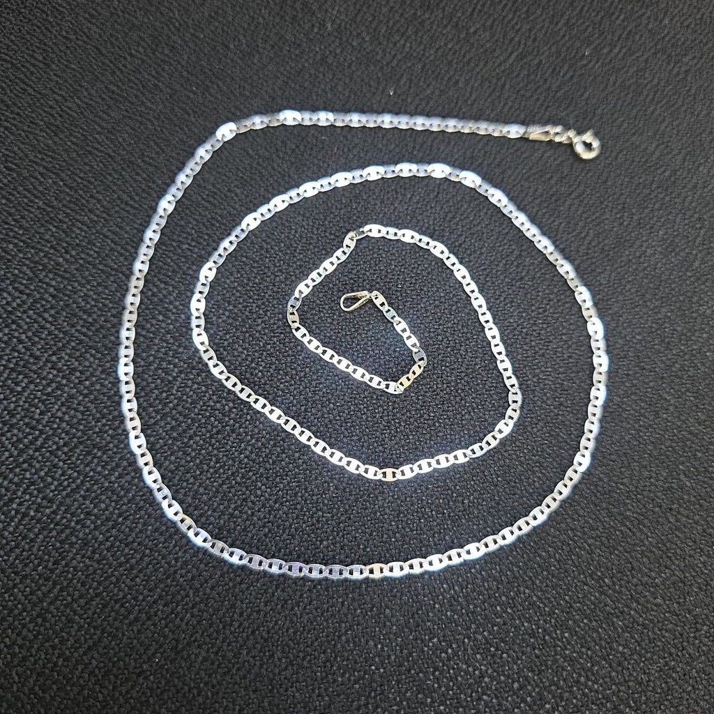 CADENA TEJIDO ESPEJO PLATA .925 60 CM 4.2 GR (NUEVO)