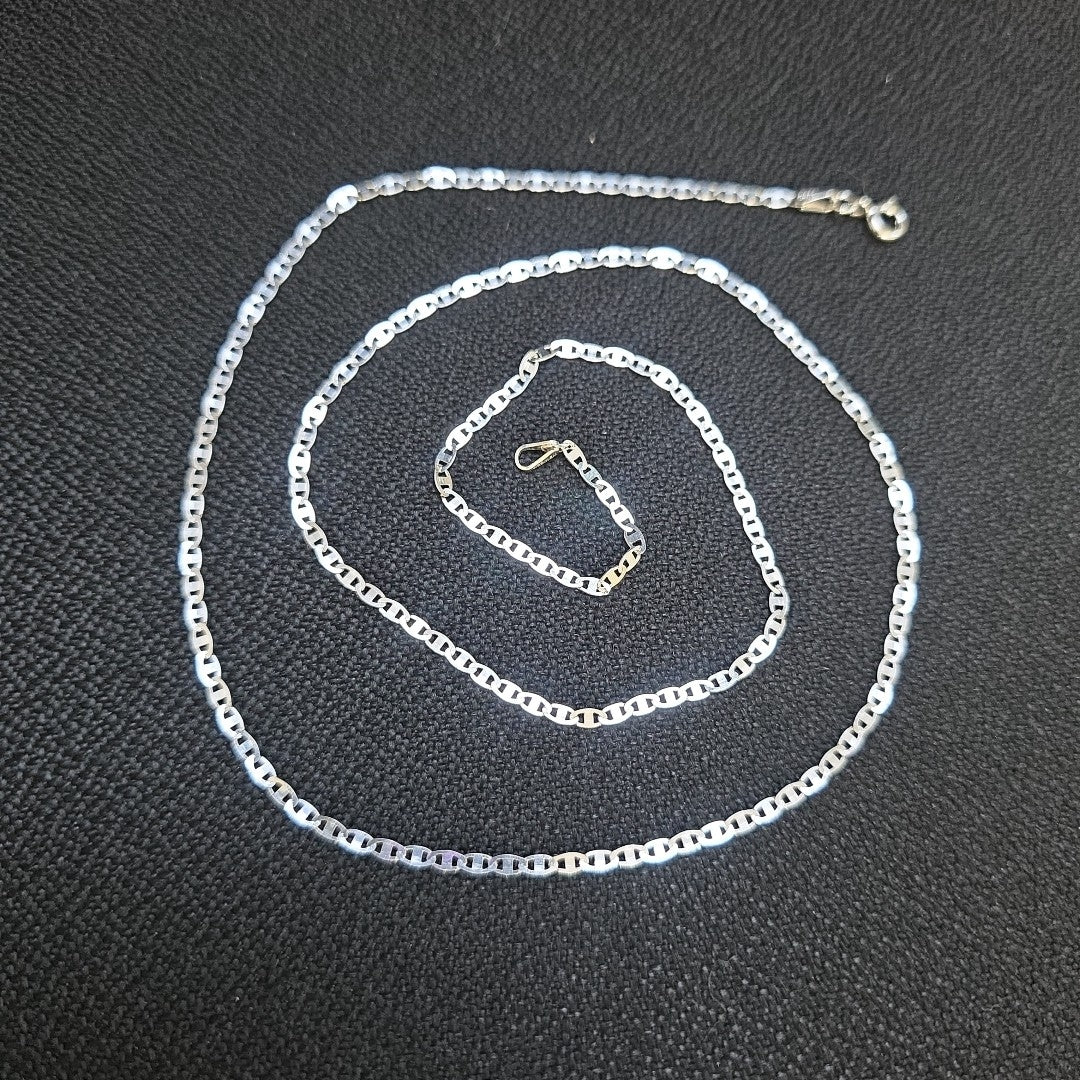 CADENA TEJIDO ESPEJO PLATA .925 60 CM 4.2 GR (NUEVO)