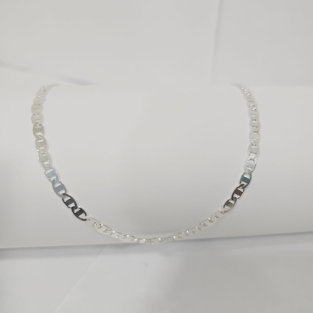 CADENA TEJIDO GUCHI PLATA .925 60 CM 9.1 GR (NUEVO)