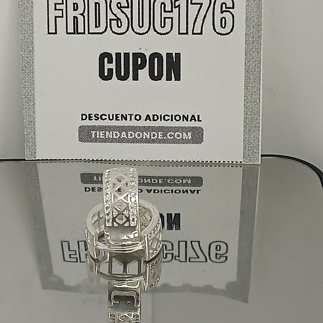 HUGGIES C/CIRCONIAS PLATA .925 2.8 GR (NUEVO)