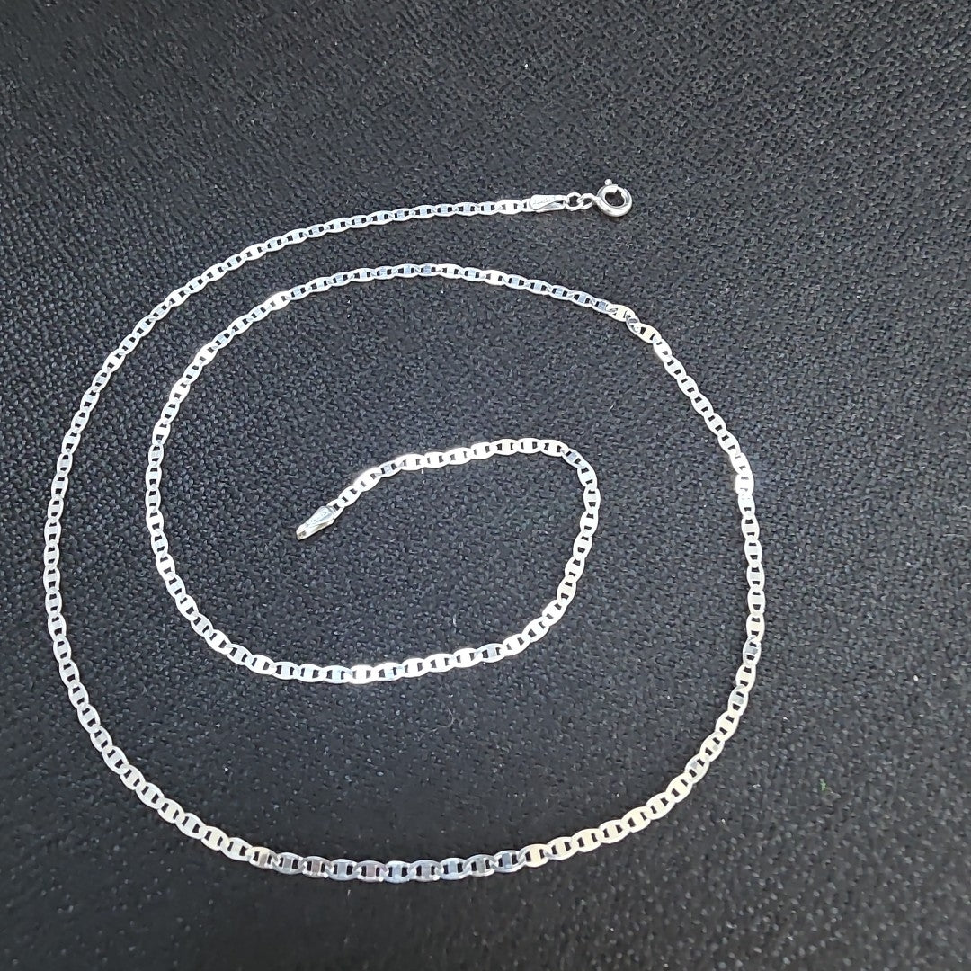 CADENA TEJIDO ESPEJO PLATA .925 55 CM 4 GR (NUEVO)