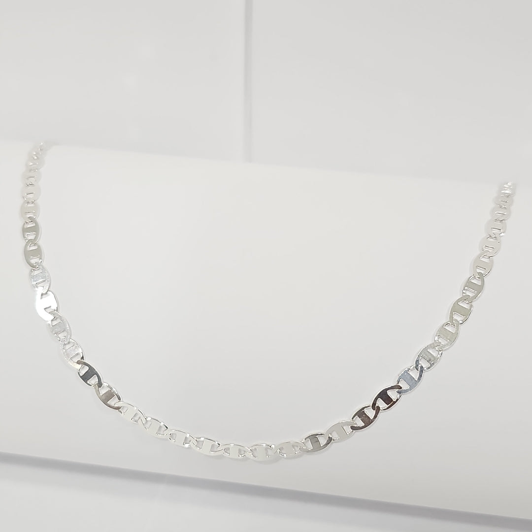 CADENA TEJIDO GUCHI PLATA .925 60 CM 9 GR (NUEVO)