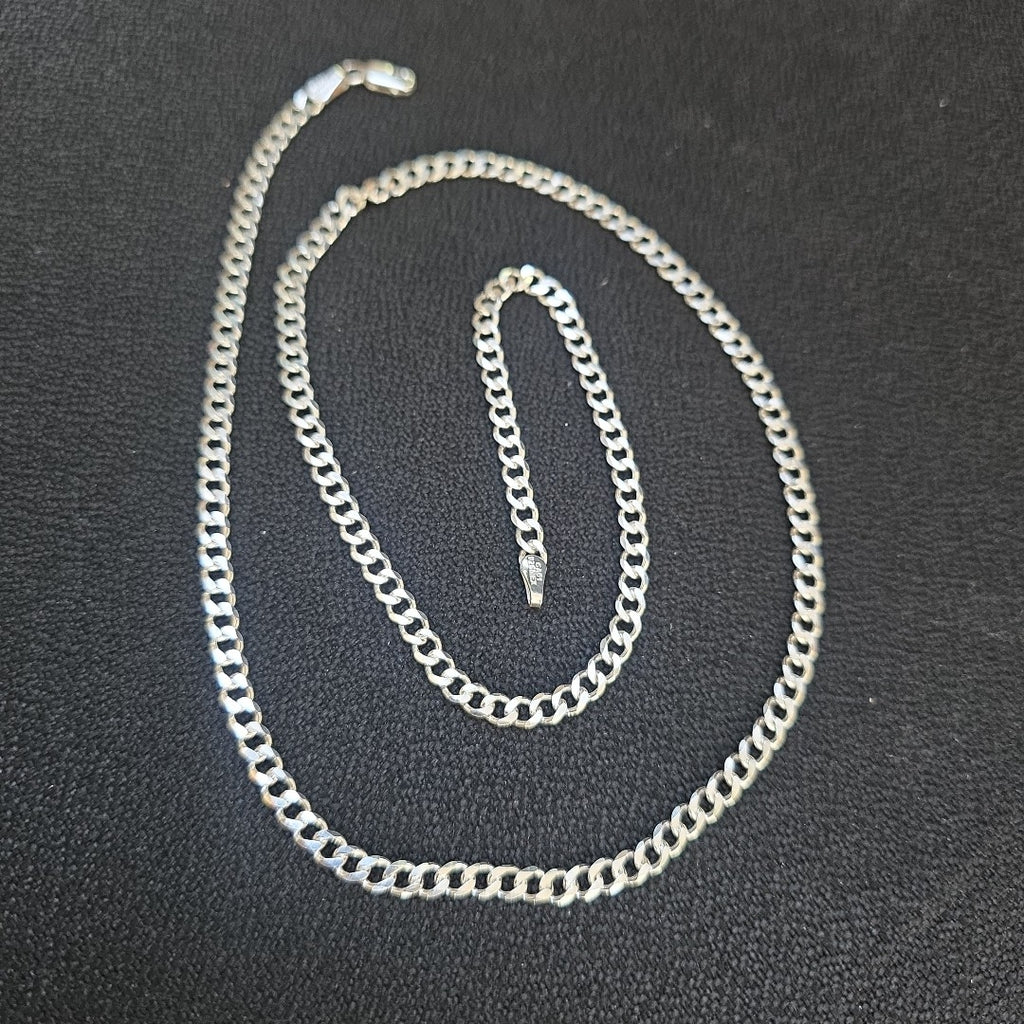 CADENA TEJIDO BARBADO PLATA .925 60 CM 13.7 GR (NUEVO)