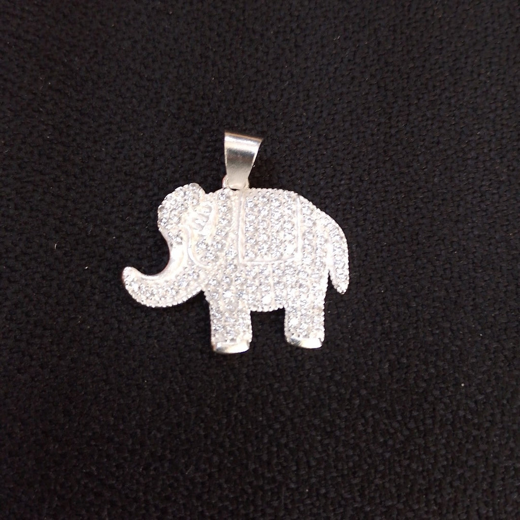 DIJE ELEFANTE C/CIRCONIAS PLATA .925 5.2 GR (NUEVO)