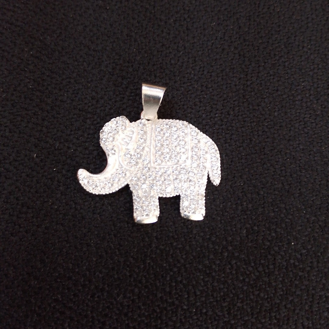 DIJE ELEFANTE C/CIRCONIAS PLATA .925 5.2 GR (NUEVO)