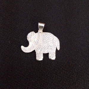 DIJE ELEFANTE C/CIRCONIAS PLATA .925 5.2 GR (NUEVO)