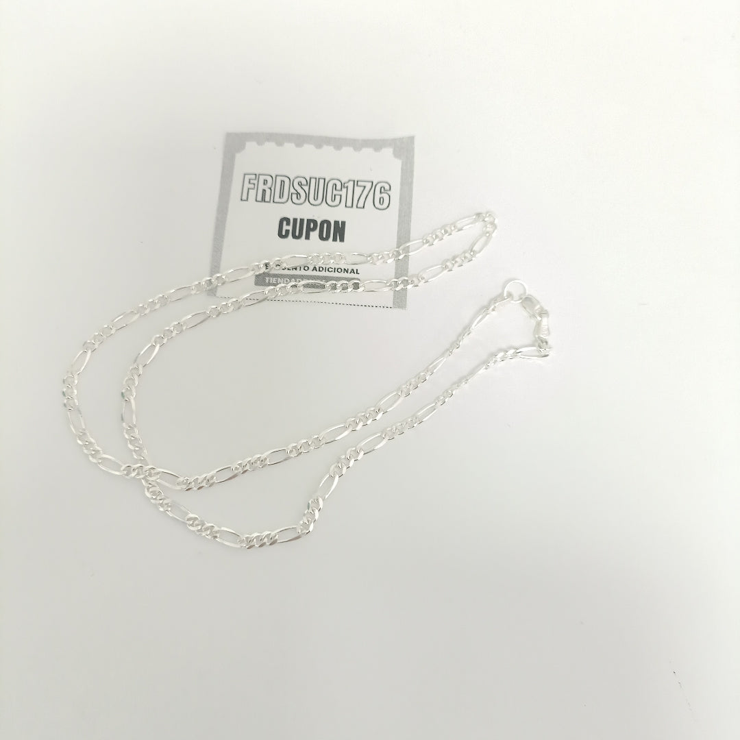 CADENA TEJIDO 3X1 PLATA .925 50 CM 7 GR (NUEVO)