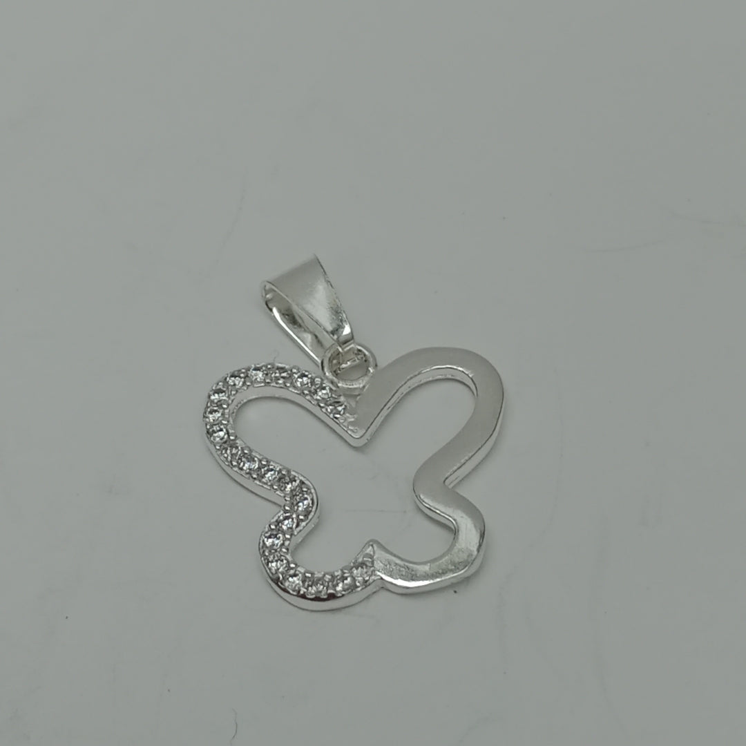 DIJE MARIPOSA C/CIRCONIAS PLATA .925 2.4 GR (NUEVO)