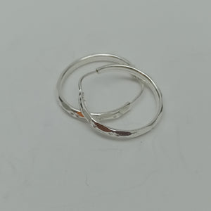 PAR ARRACADAS FACETADA PLATA .925 2.1 GR (NUEVO)