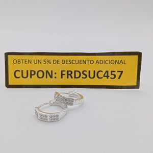 ARRACADAS C/CIRCONIAS PLATA .925 2.5 GR (NUEVO)
