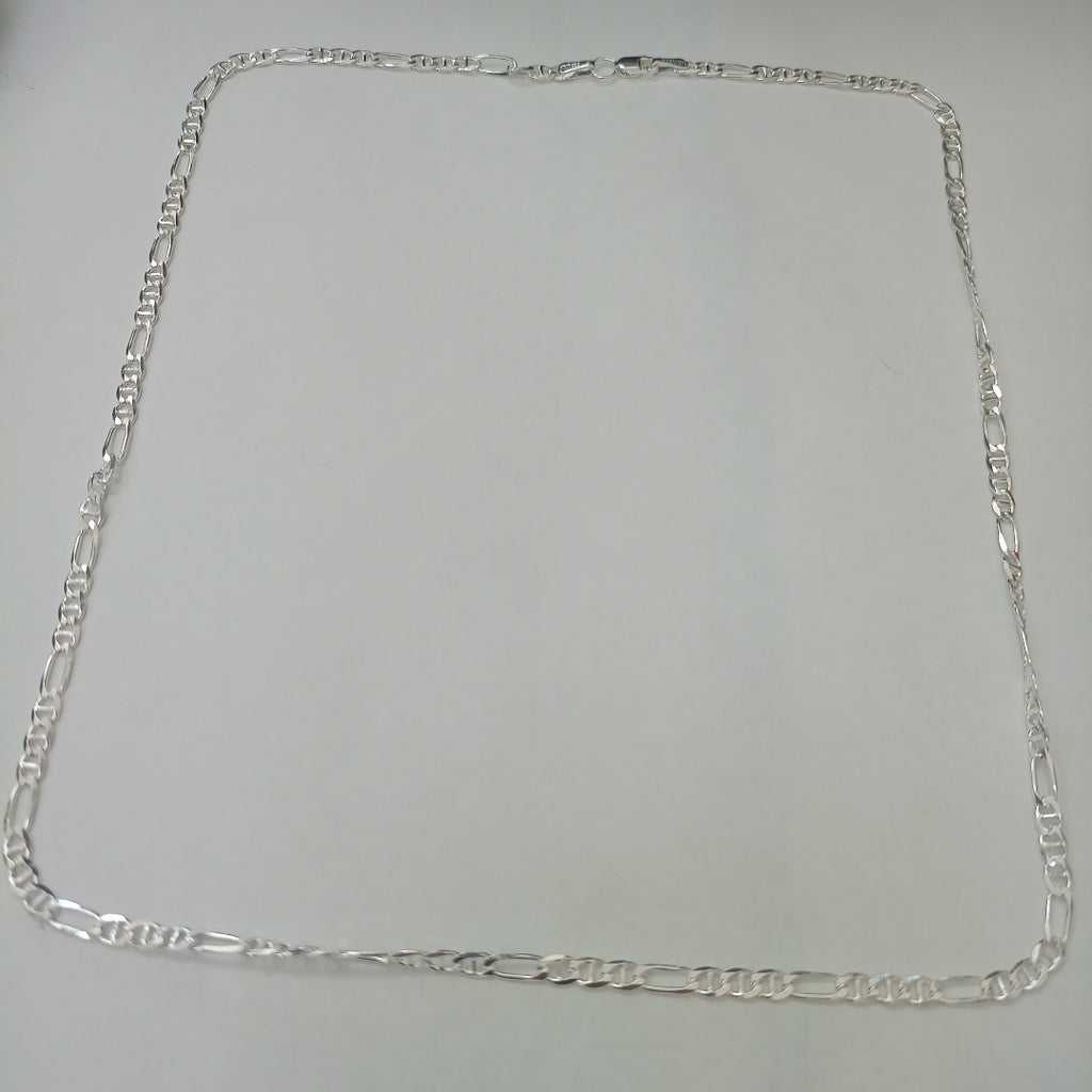 CADENA TEJIDO MARINERO PLATA .925 55 CM 8 GR (NUEVO)
