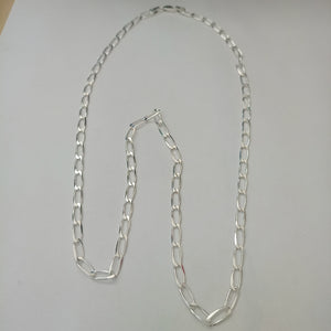 CADENA TEJIDO ESLABONES PLATA .925 60 CM 11 GR (NUEVO)