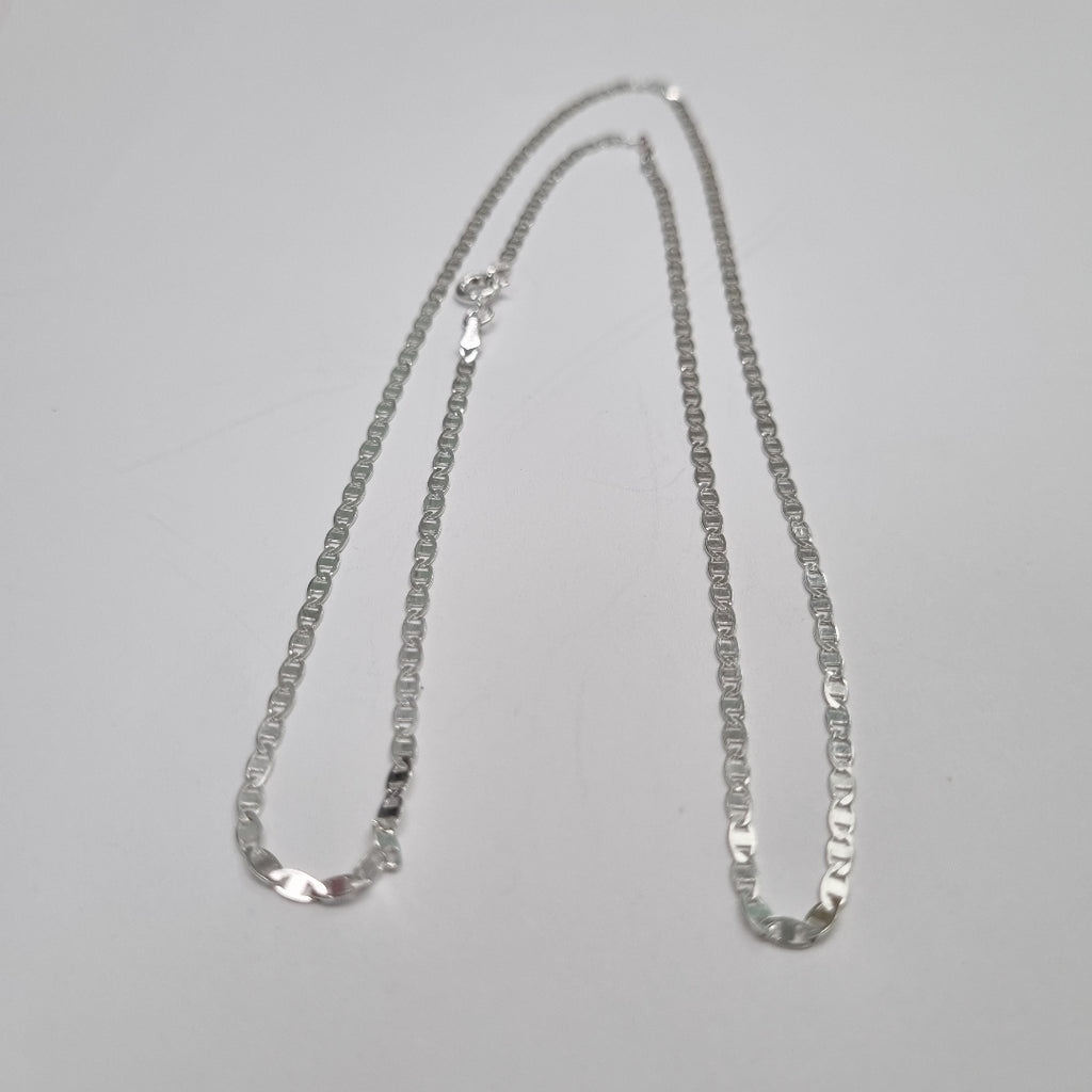 CADENA TEJIDO ESPEJO PLATA .925 60 CM 4.2 GR (NUEVO)