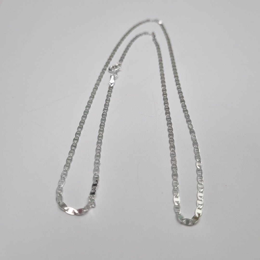 CADENA TEJIDO ESPEJO PLATA .925 60 CM 4.2 GR (NUEVO)