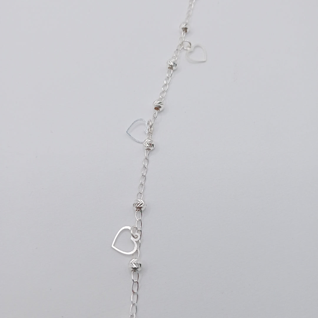 PULSERA TEJIDO ESPECIAL PLATA .925 18 CM 2.6 GR (NUEVO)