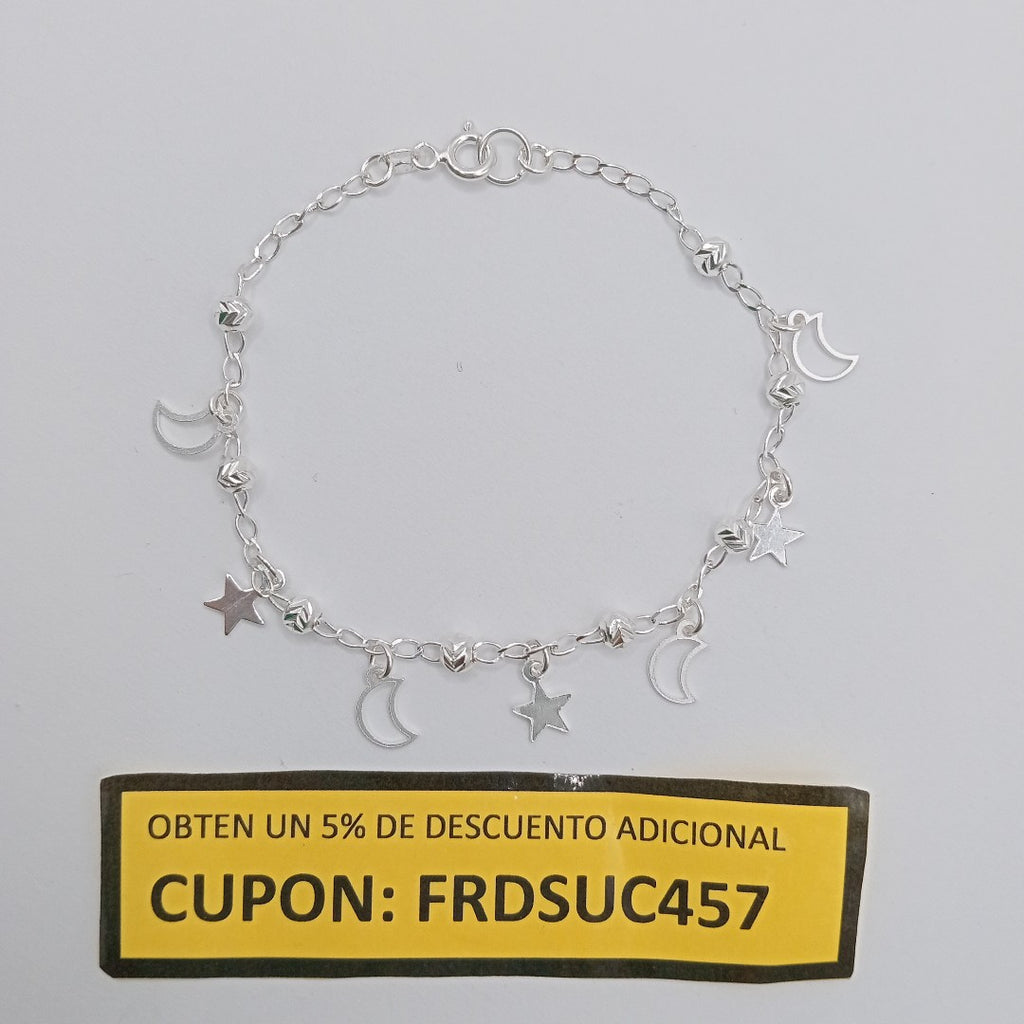 PULSERA TEJIDO TEJIDO ESPECIAL PLATA .925 18 CM 3.1 GR (NUEVO)
