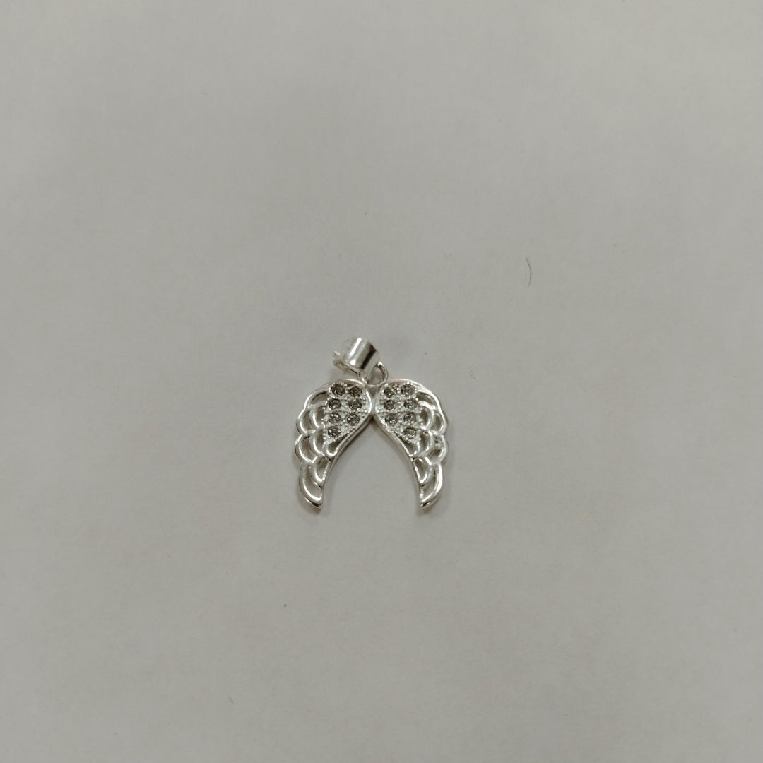 DIJE ALAS C/CIRCONIAS PLATA .925 2.4 GR (NUEVO)