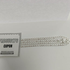 CADENA TEJIDO BARBADO PLATA .925 60 CM 12.8 GR (NUEVO)