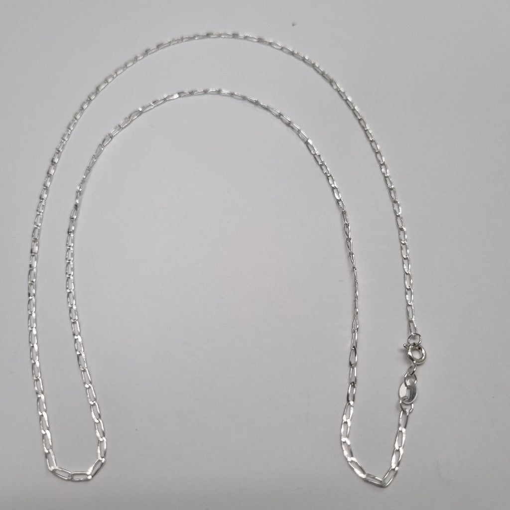 CADENA TEJIDO ESLABONES PLATA .925 60 CM 2.7 GR (NUEVO)
