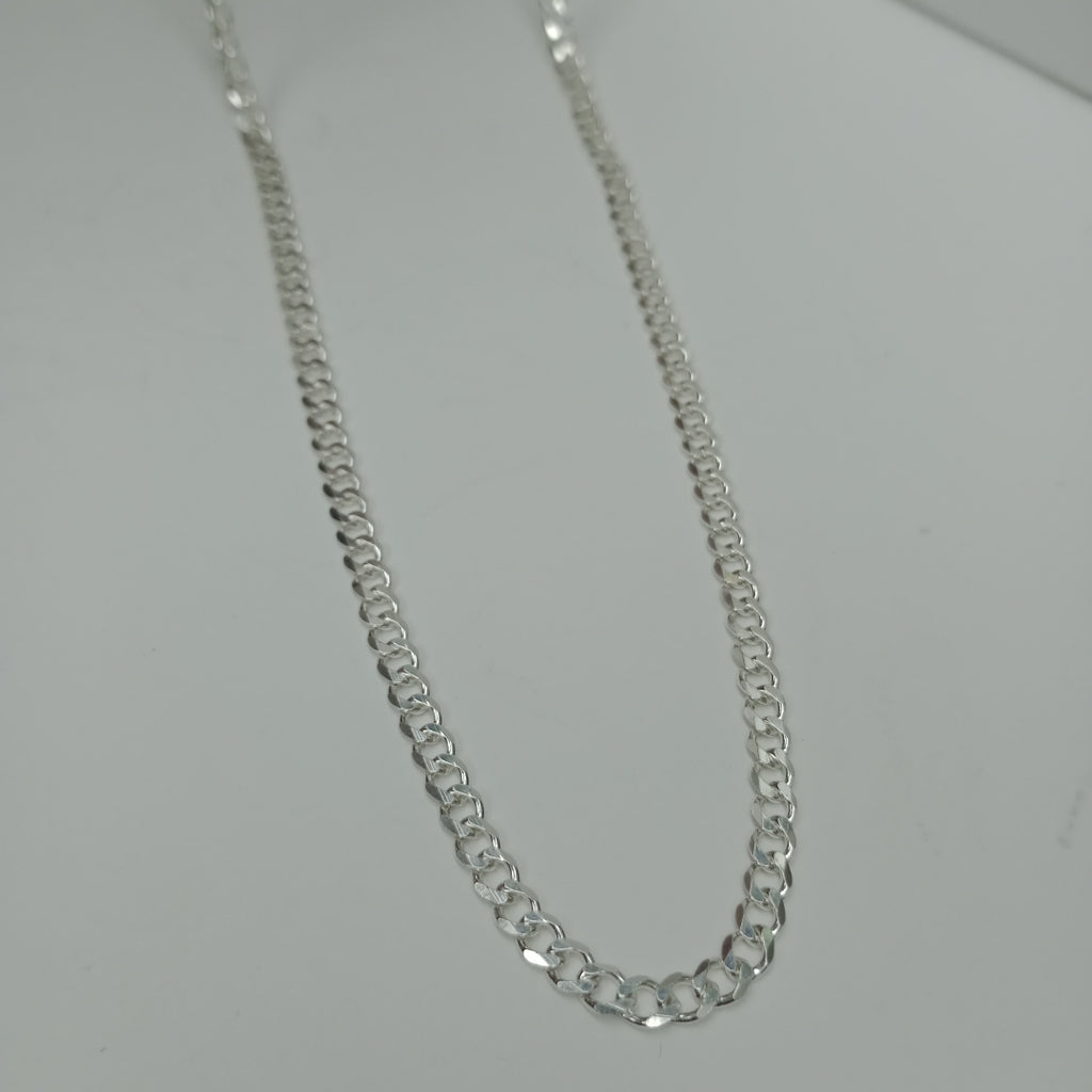 CADENA TEJIDO BARBADO PLATA .925 55 CM 12.8 GR (NUEVO)