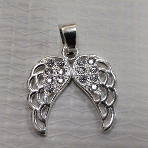 DIJE ALAS C/CIRCONIAS PLATA .925 2.2 GR (NUEVO)