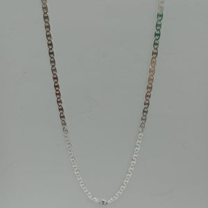 CADENA TEJIDO GUCHI PLATA .925 60 CM 9 GR (NUEVO)