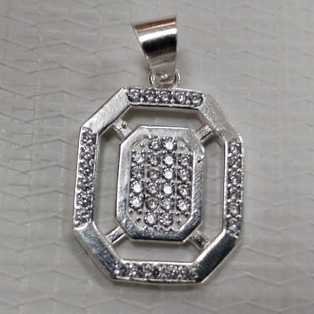 DIJE C/CIRCONIAS PLATA .925 3.5 GR (NUEVO)