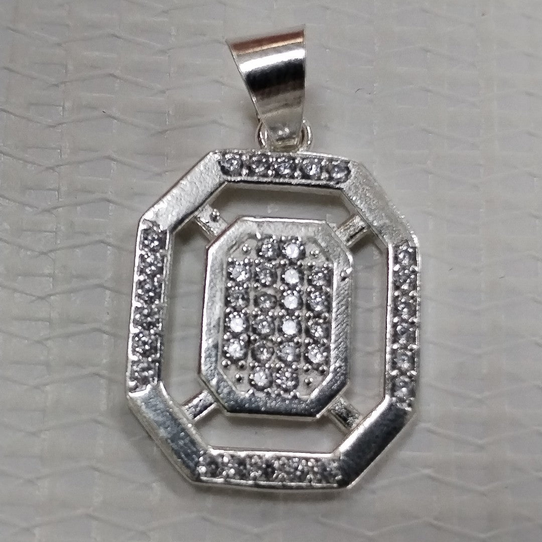 DIJE C/CIRCONIAS PLATA .925 3.5 GR (NUEVO)