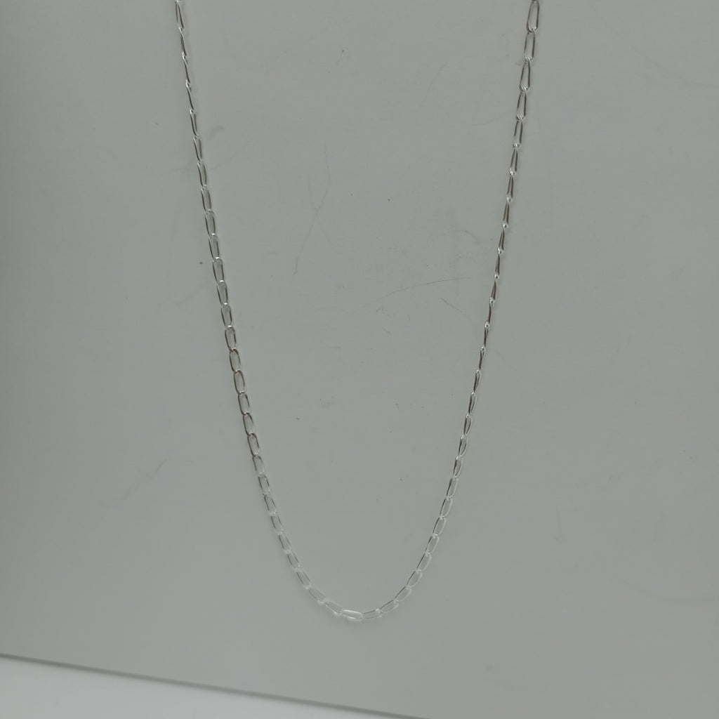 CADENA TEJIDO ESLABONES PLATA .925 60 CM 2.9 GR (NUEVO)