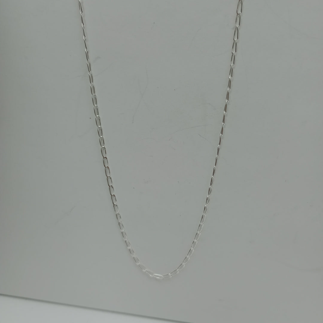 CADENA TEJIDO ESLABONES PLATA .925 60 CM 2.9 GR (NUEVO)
