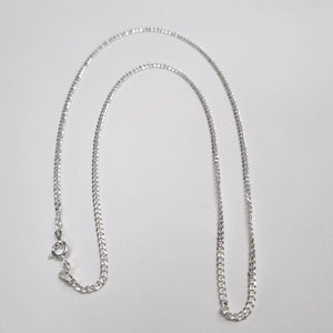 CADENA TEJIDO BARBADO PLATA .925 55 CM 5.3 GR (NUEVO)