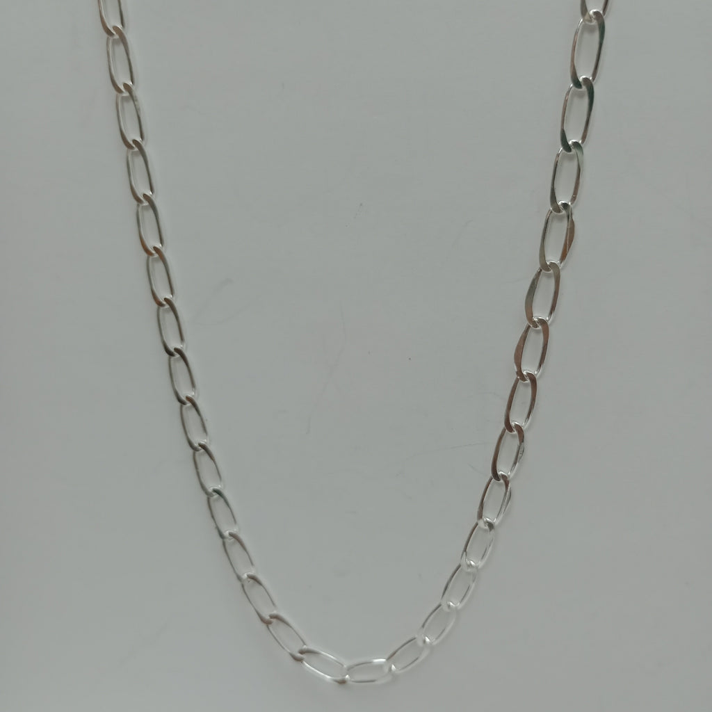 CADENA TEJIDO ESLABONES PLATA .925 55 CM 10.3 GR (NUEVO)
