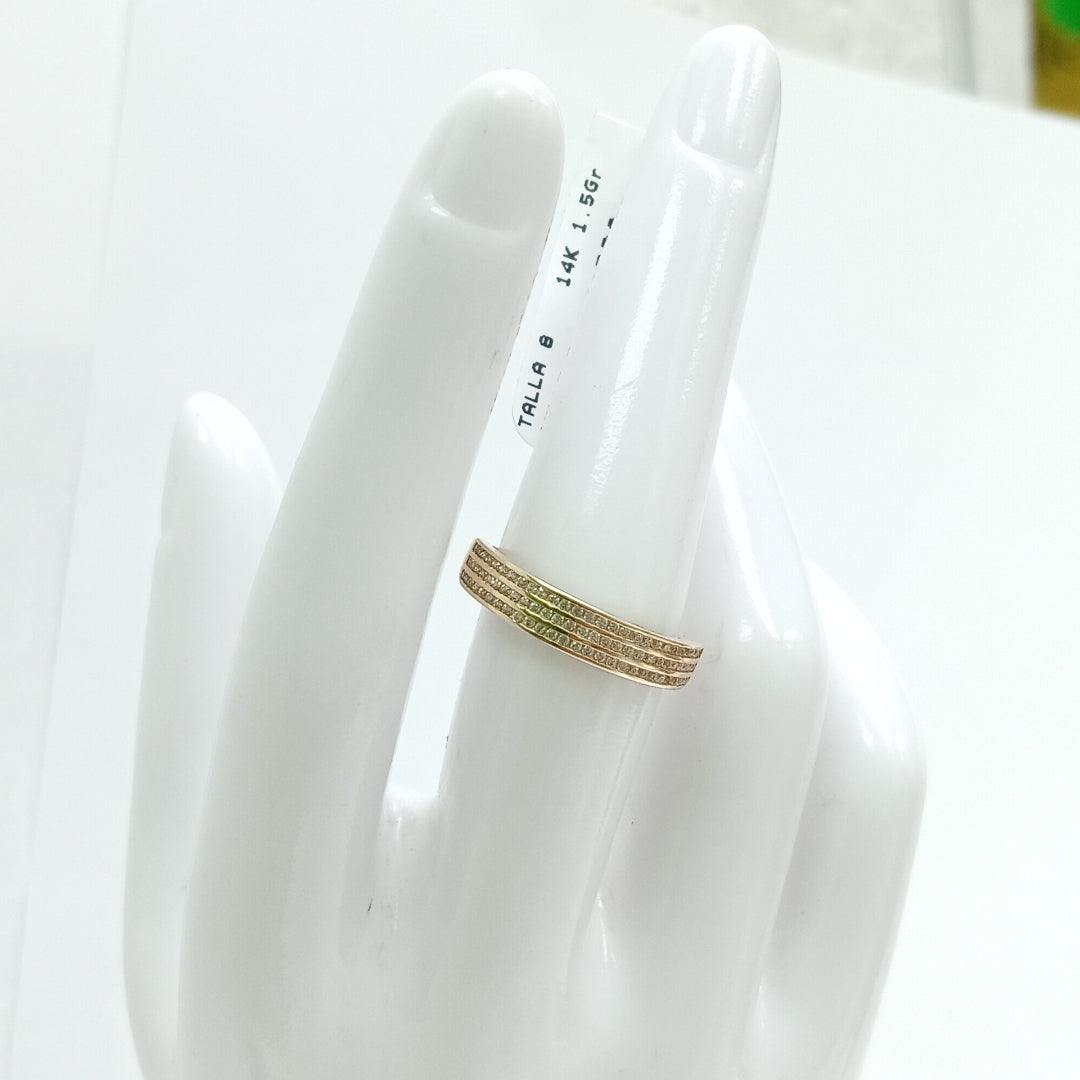 ANILLOS DAMA ORO 14K 1.5 (NUEVO)
